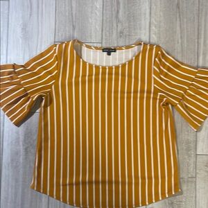Striped Mustard Blouse